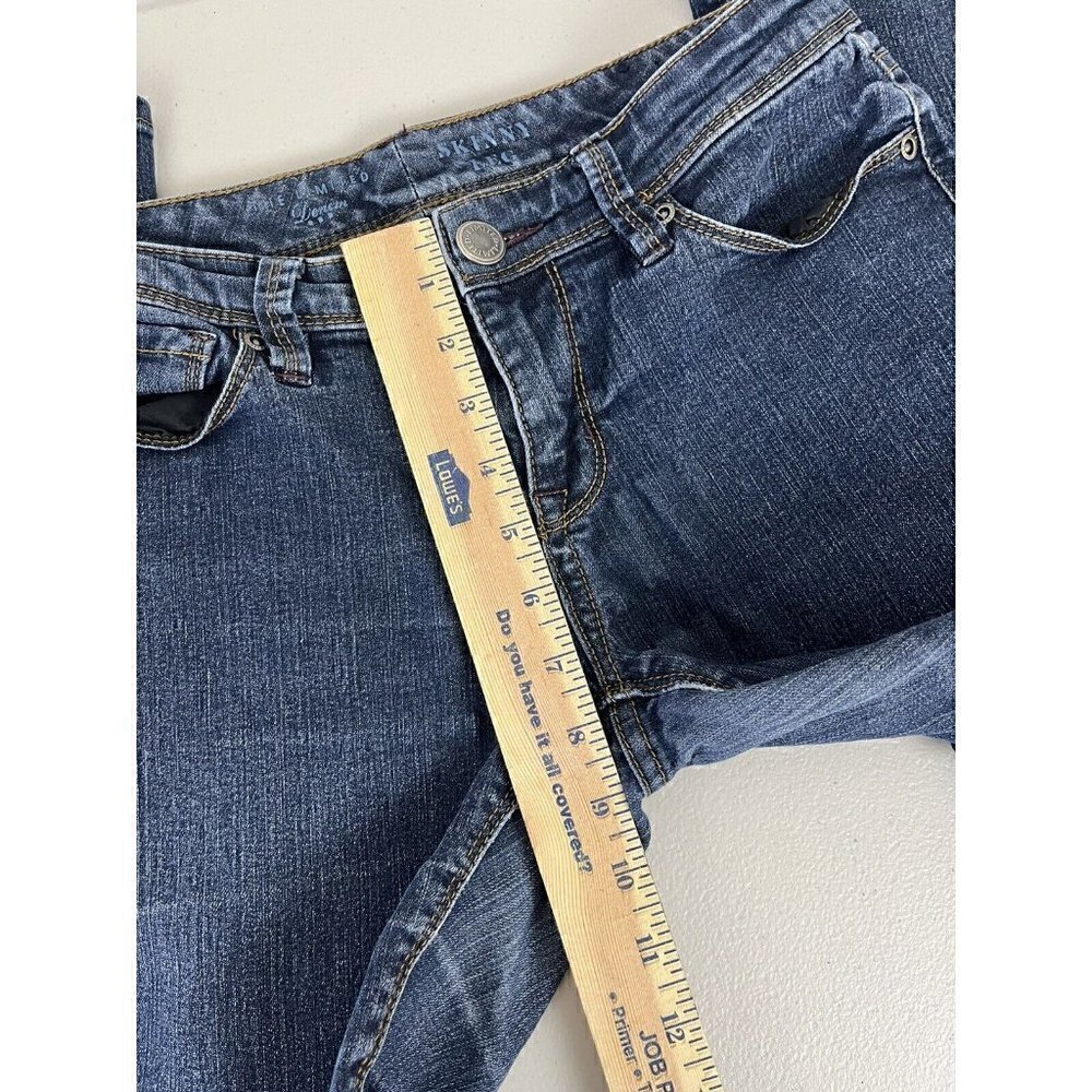 The Limited Denim Skinny Leg Dark Blue Jeans 917 Womens 6 - Picture 9 of 12